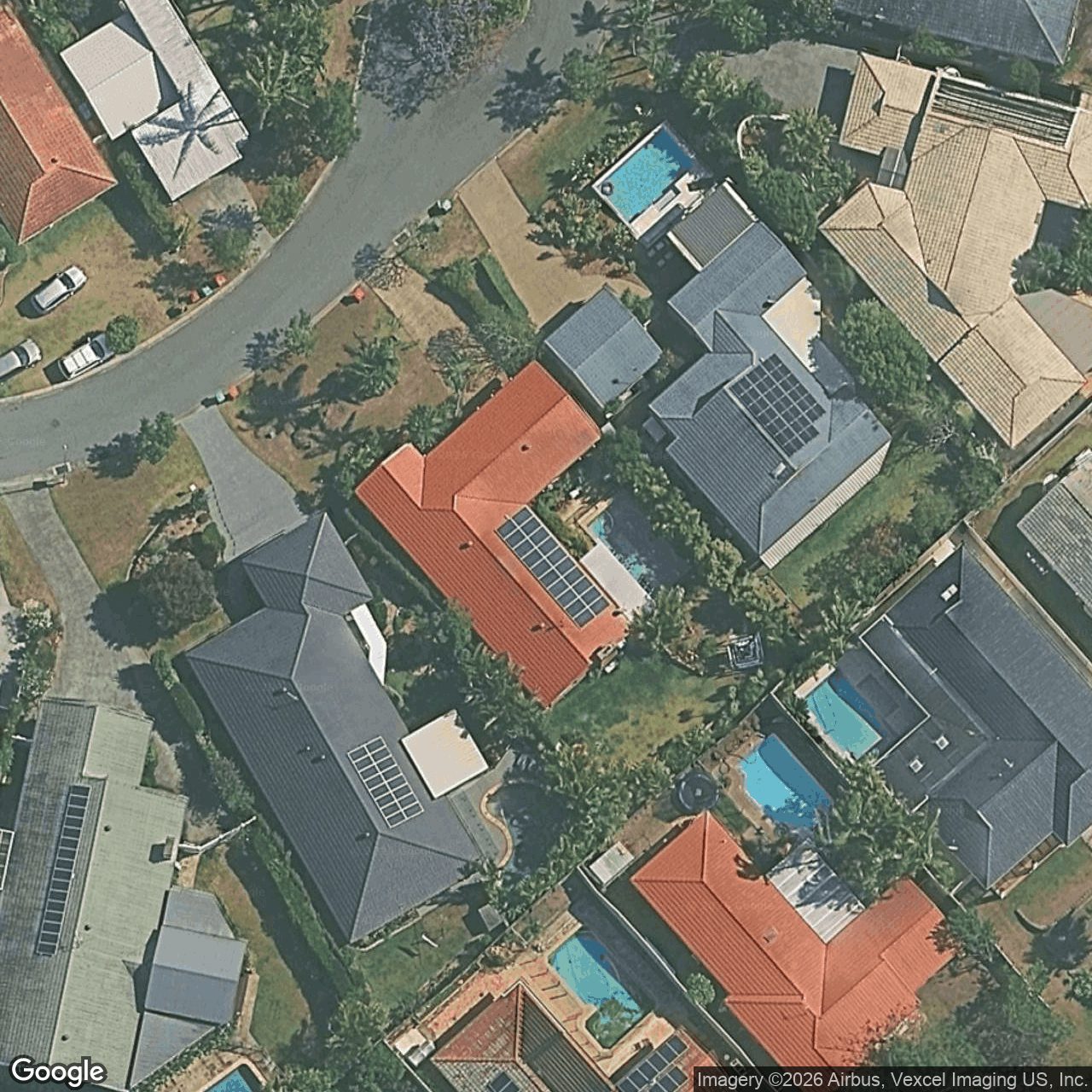 Aerial view of 13 Firestone Court, Robina QLD 4226