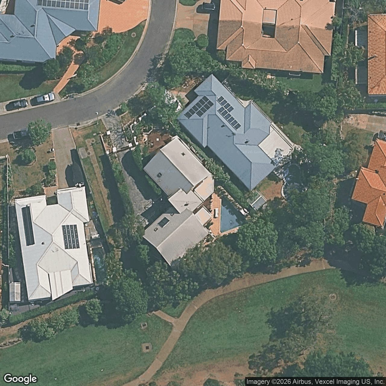 Aerial view of 11 Peppertree Circuit, Robina QLD 4226