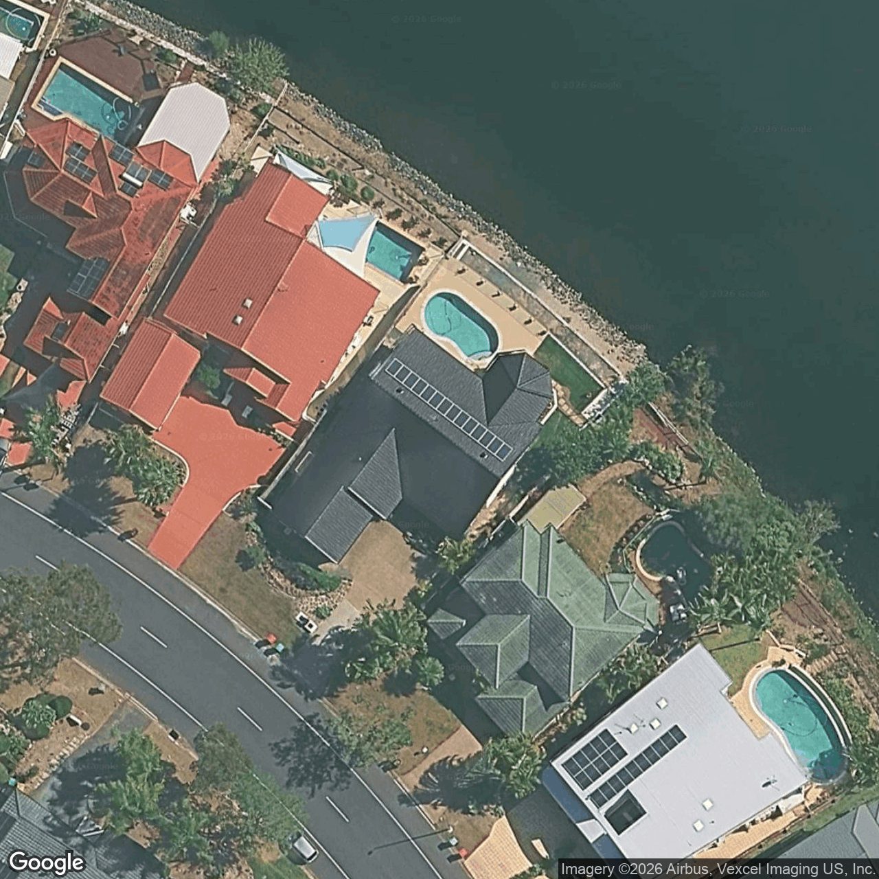Aerial view of 55 Tullamarine Drive, Robina QLD 4226