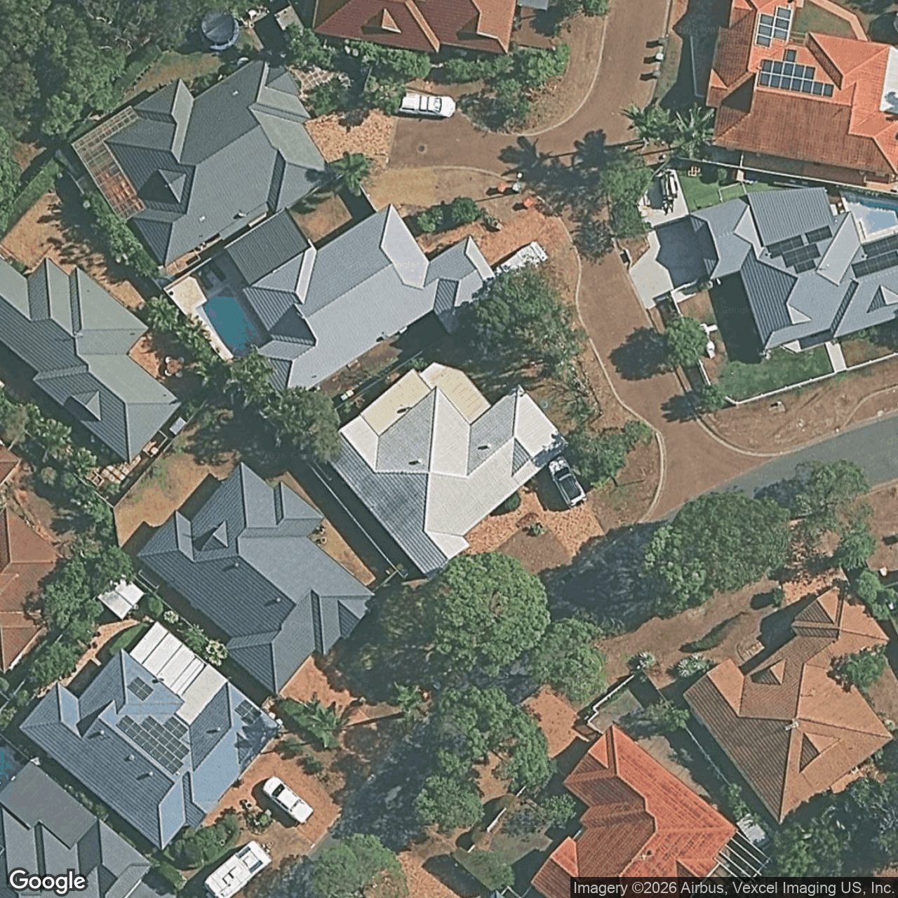 Aerial view of 5 Wattlepark Lane, Robina QLD 4226