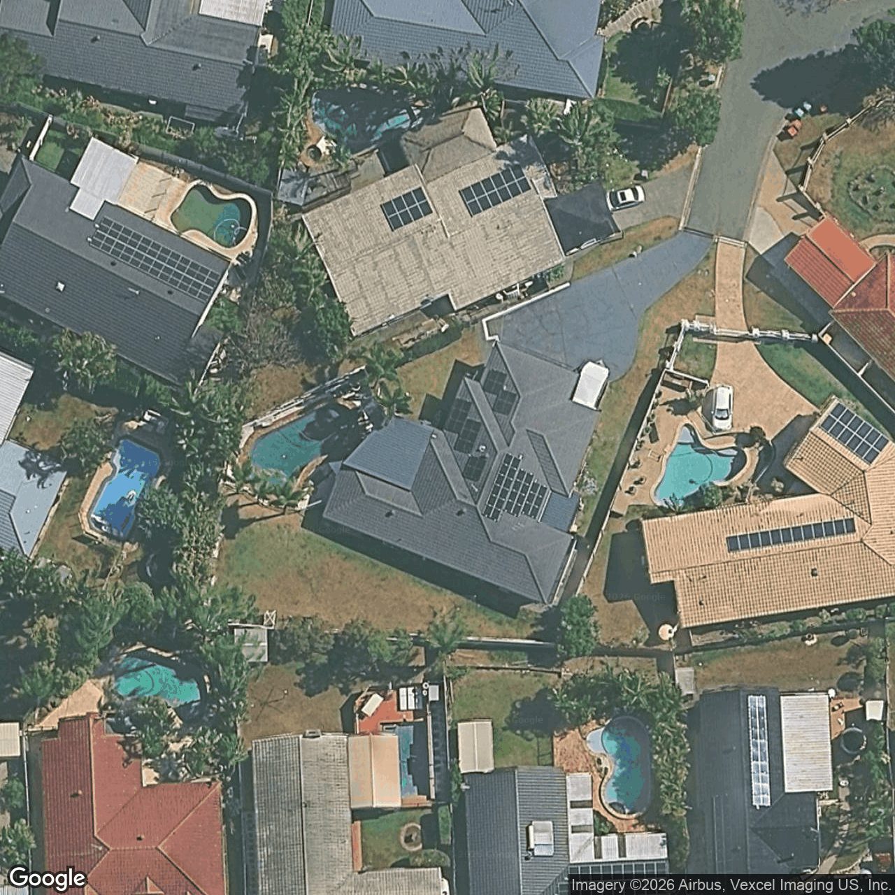 Aerial view of 12 Firestone Court, Robina QLD 4226