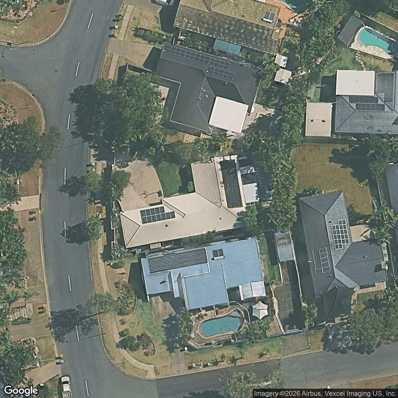 Aerial view of 96 Glen Eagles Drive, Robina QLD 4226