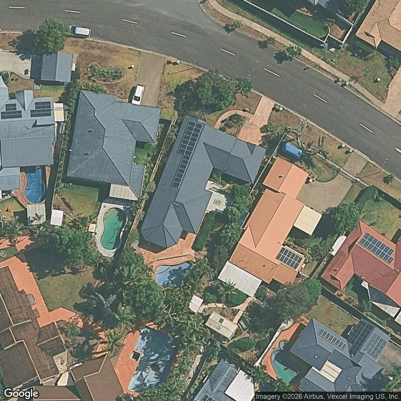 Aerial view of 147 Glen Eagles Drive, Robina QLD 4226