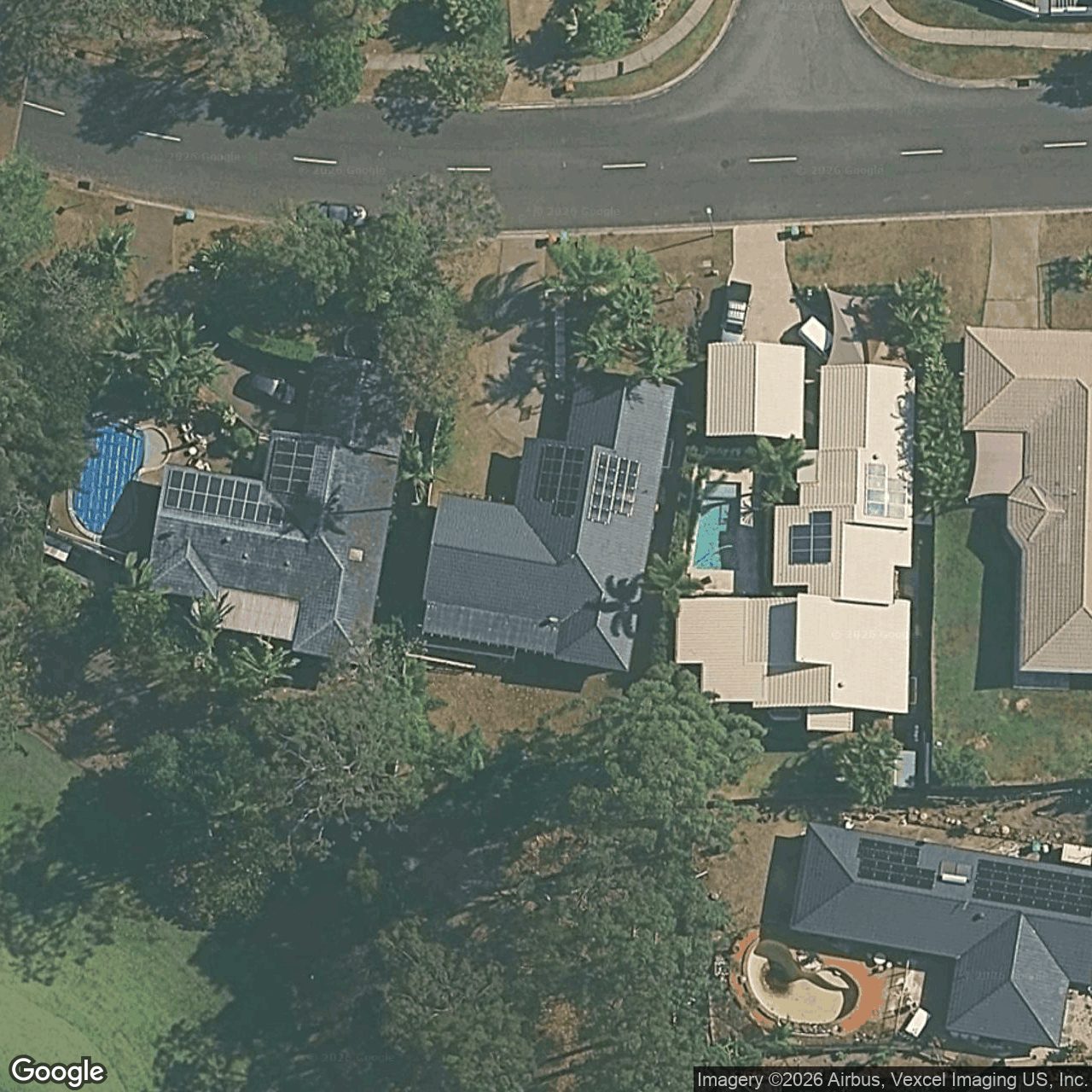 Aerial view of 129 Glen Eagles Drive, Robina QLD 4226
