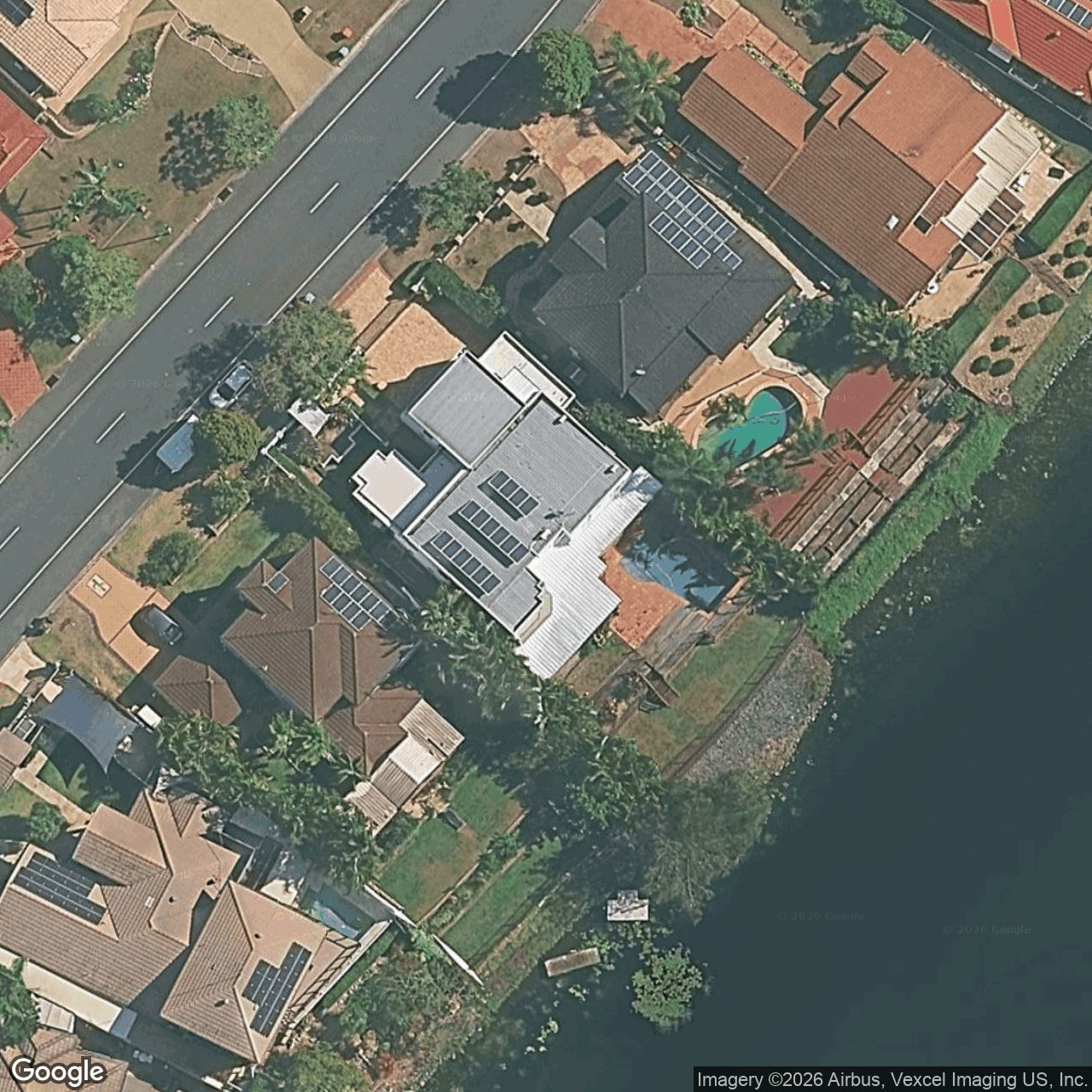 Aerial view of 27 Tullamarine Drive, Robina QLD 4226