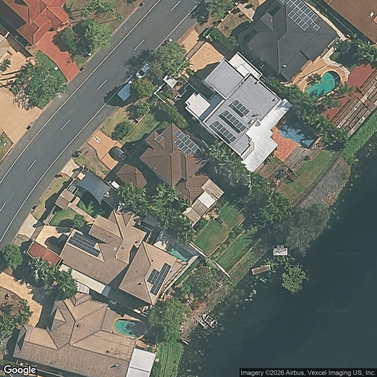 Aerial view of 25 Tullamarine Drive, Robina QLD 4226