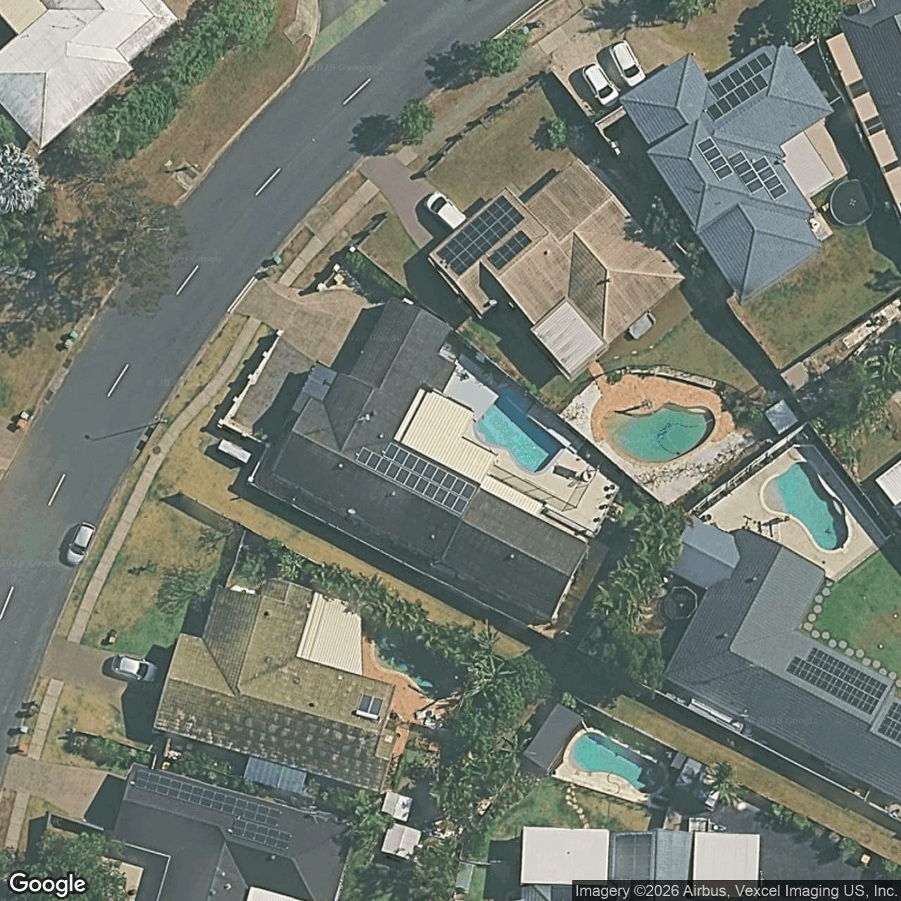 Aerial view of 90 Glen Eagles Drive, Robina QLD 4226