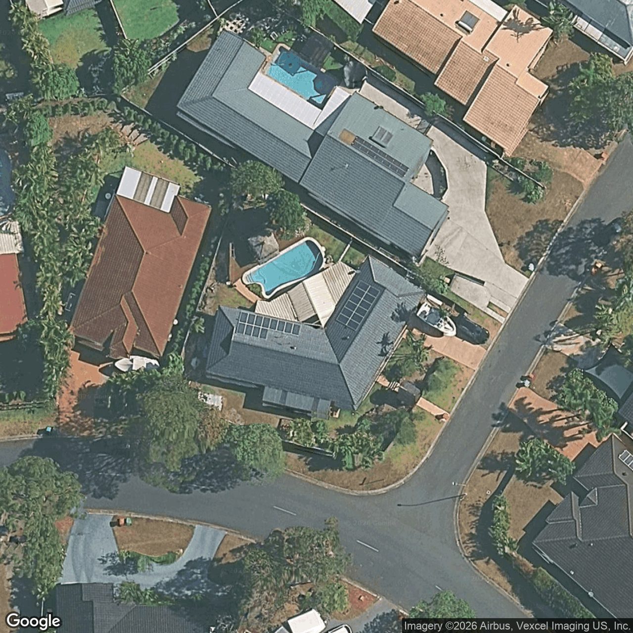 Aerial view of 2 Muirfield Place, Robina QLD 4226