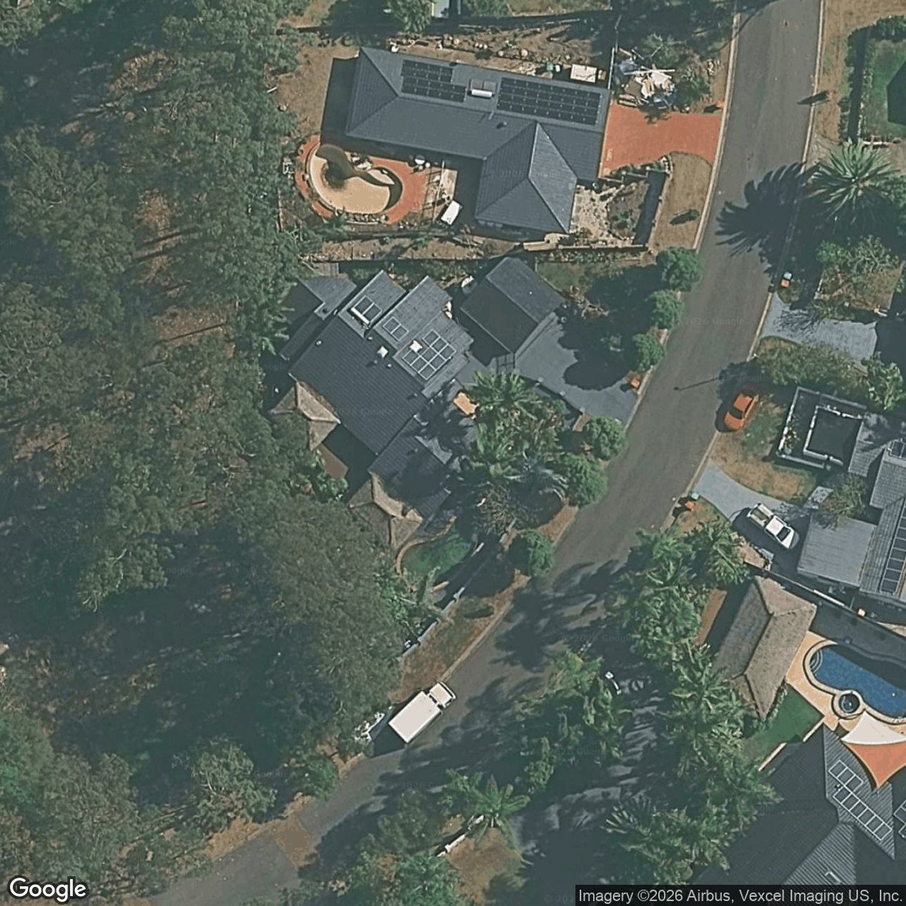 Aerial view of 5 Oakmont Street, Robina QLD 4226