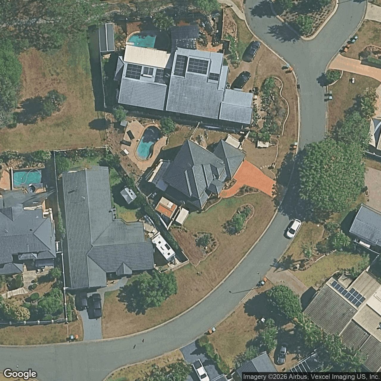 Aerial view of 31 Banff Court, Robina QLD 4226