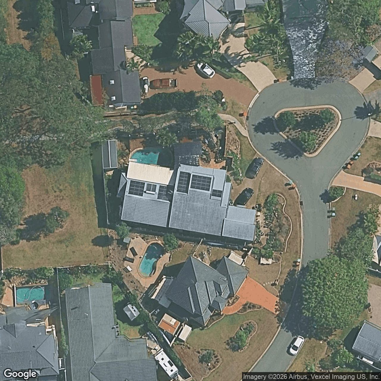 Aerial view of 29 Banff Court, Robina QLD 4226