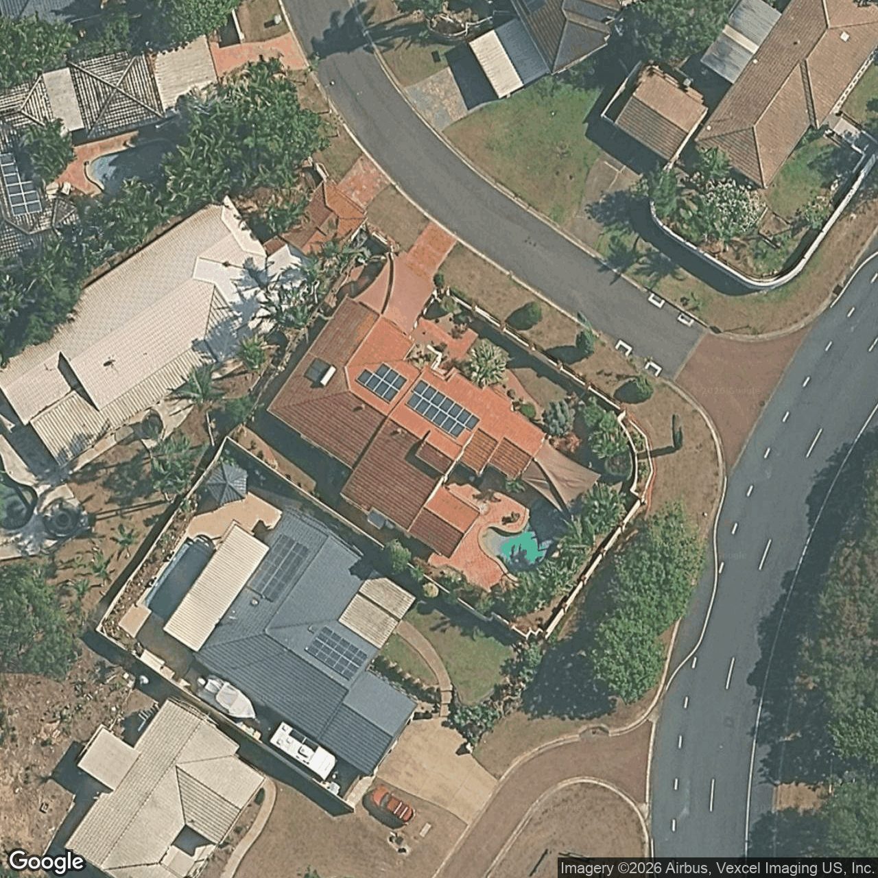 Aerial view of 2 Gabriels Court, Robina QLD 4226
