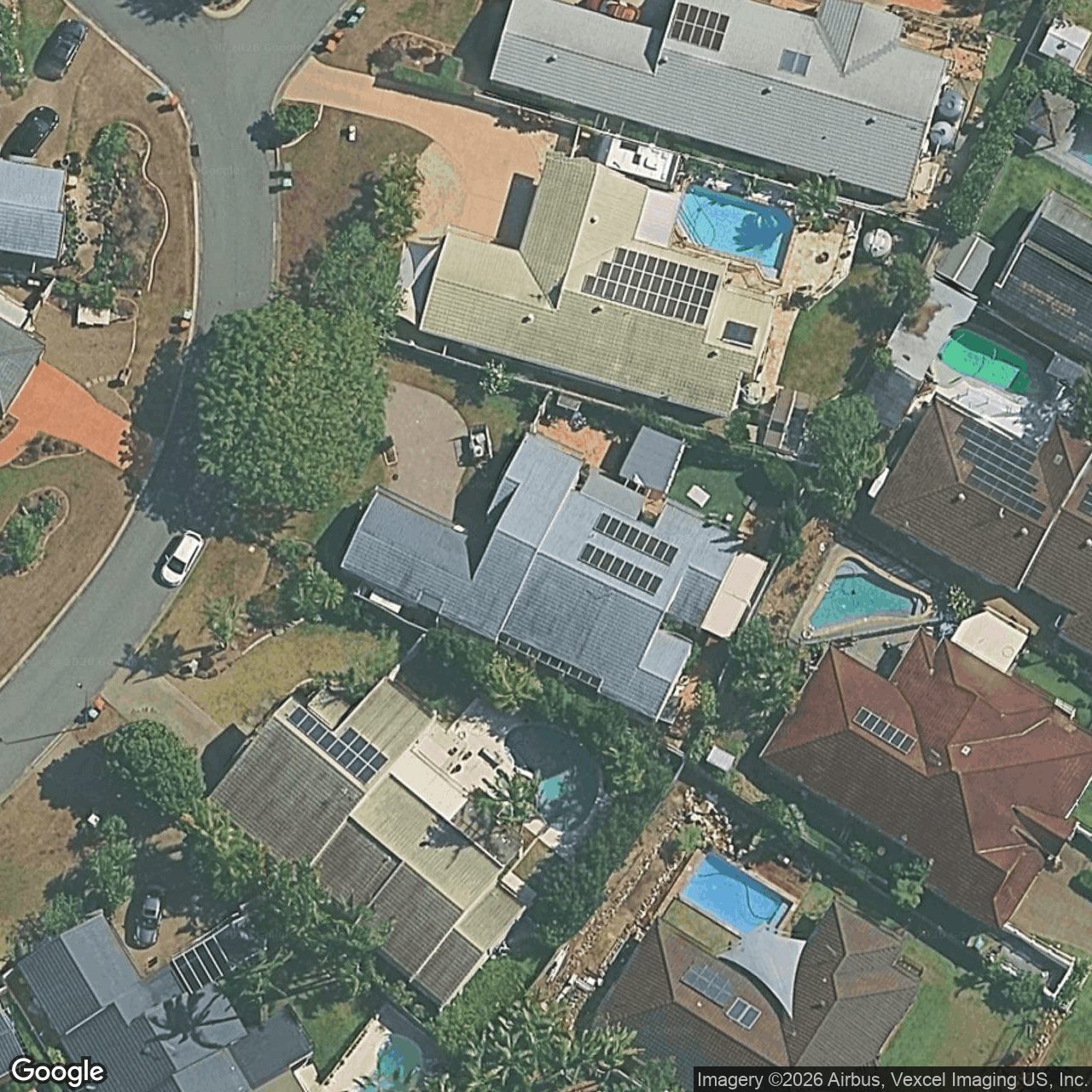 Aerial view of 11 Banff Court, Robina QLD 4226