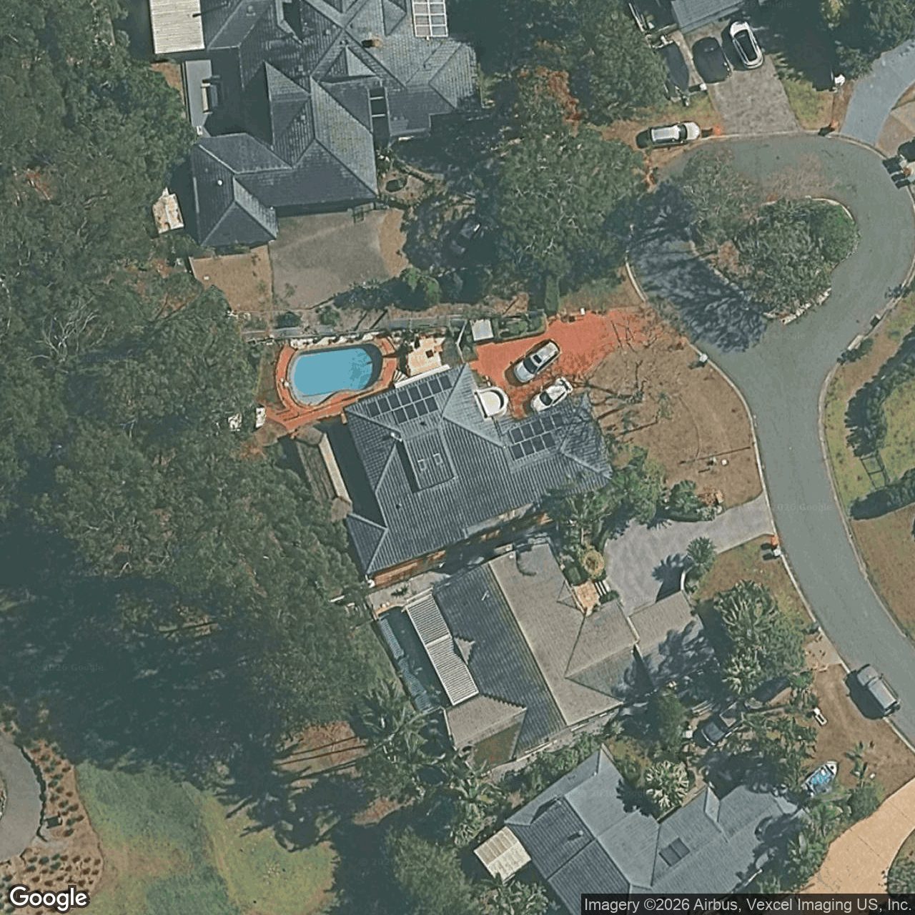 Aerial view of 20 Banff Court, Robina QLD 4226
