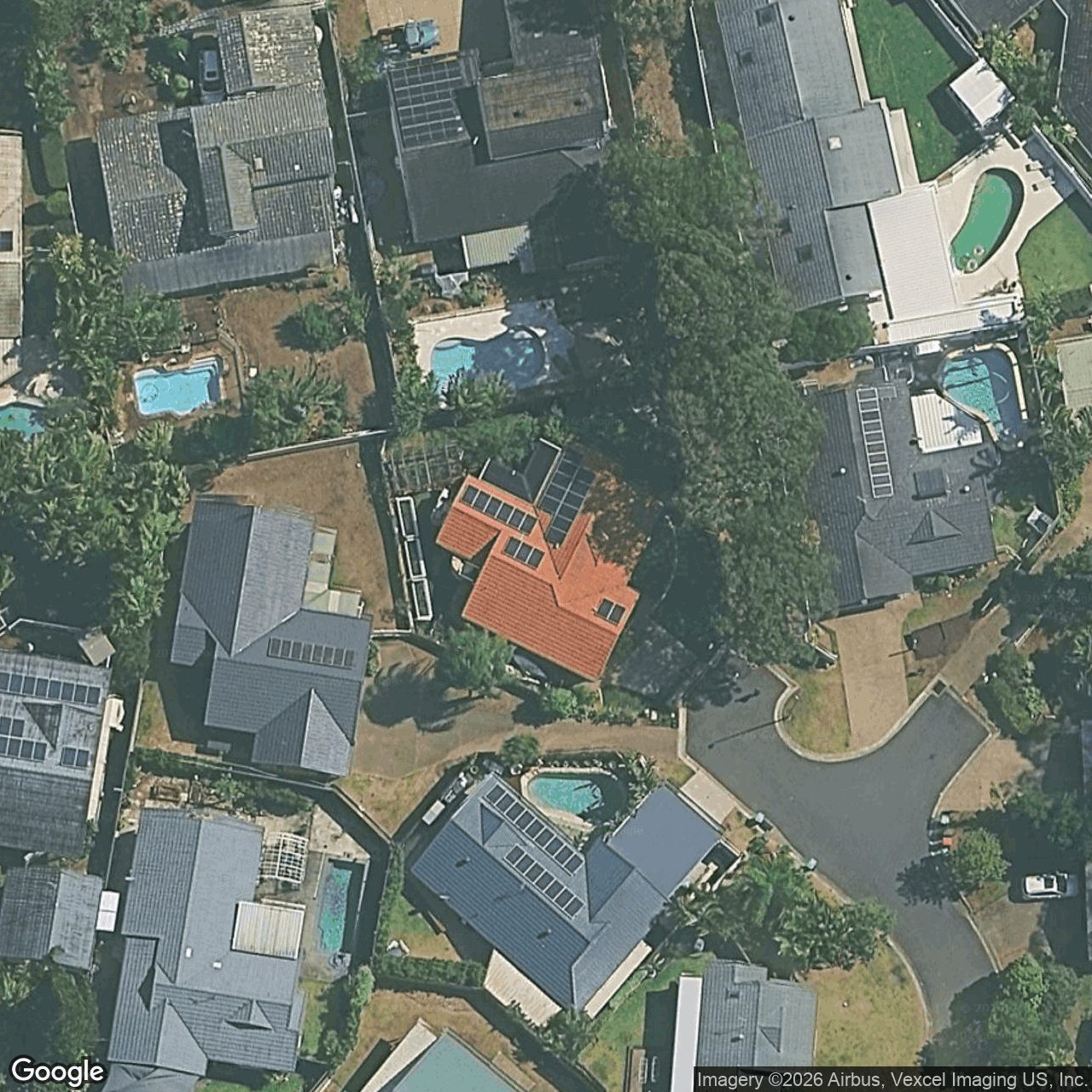 Aerial view of 10 Karrinyup Place, Robina QLD 4226