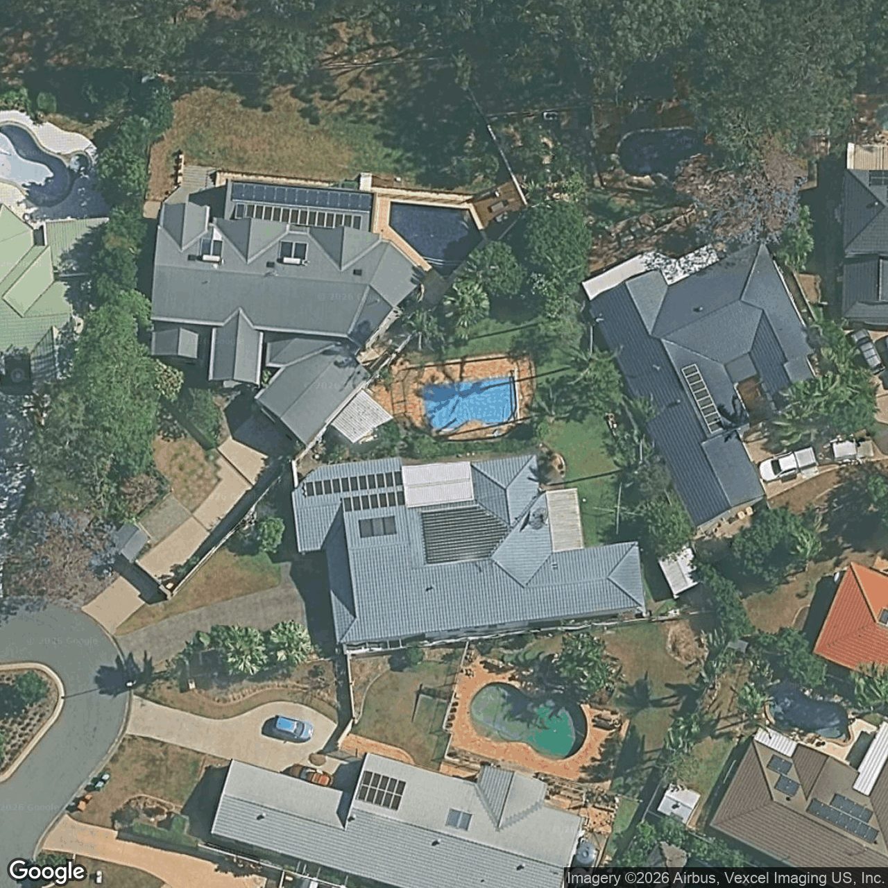 Aerial view of 17 Banff Court, Robina QLD 4226
