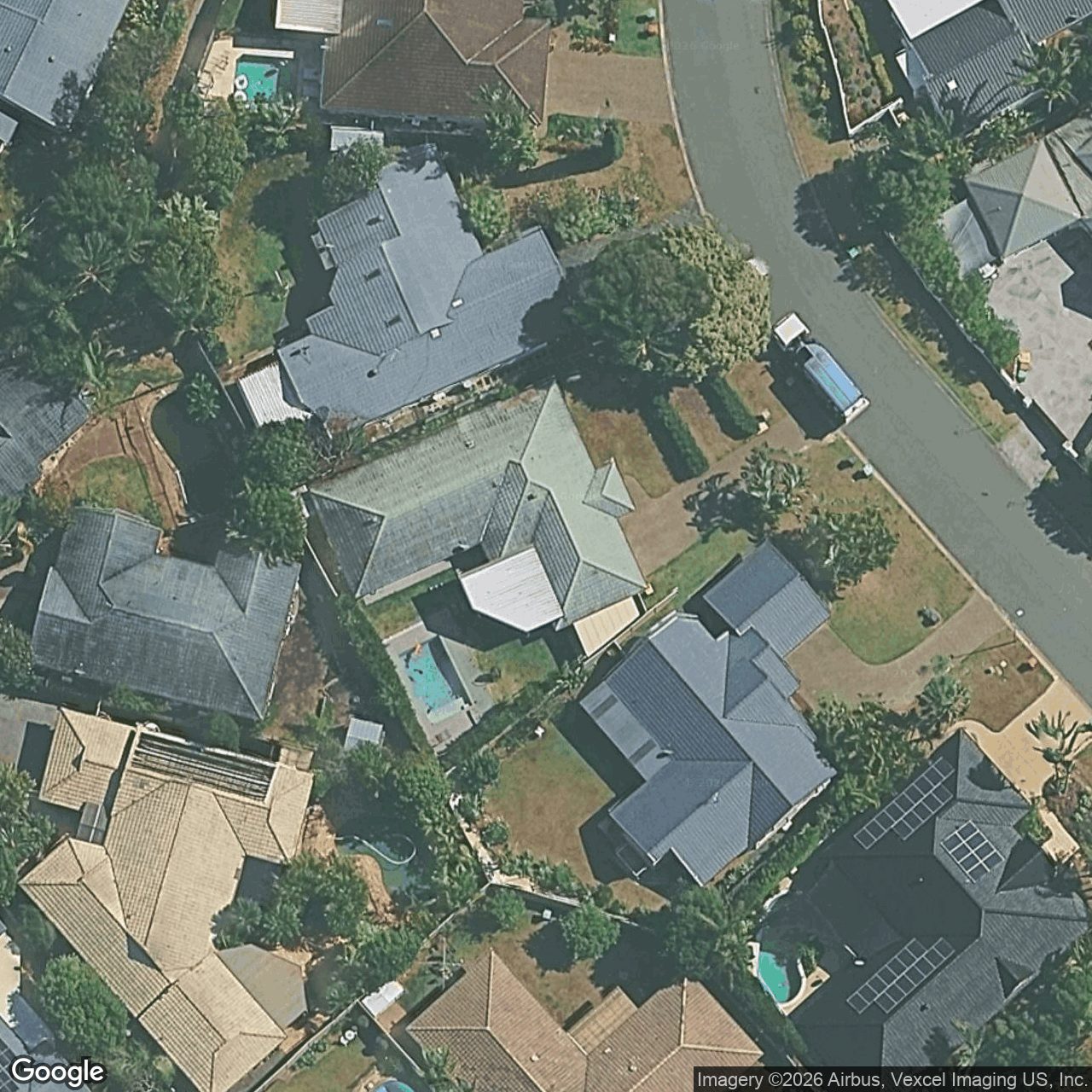Aerial view of 6 Banff Court, Robina QLD 4226
