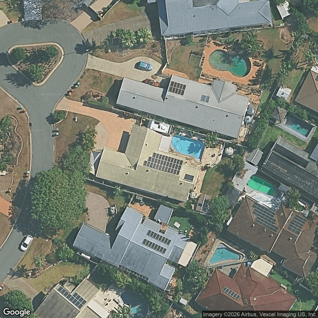 Aerial view of 13 Banff Court, Robina QLD 4226