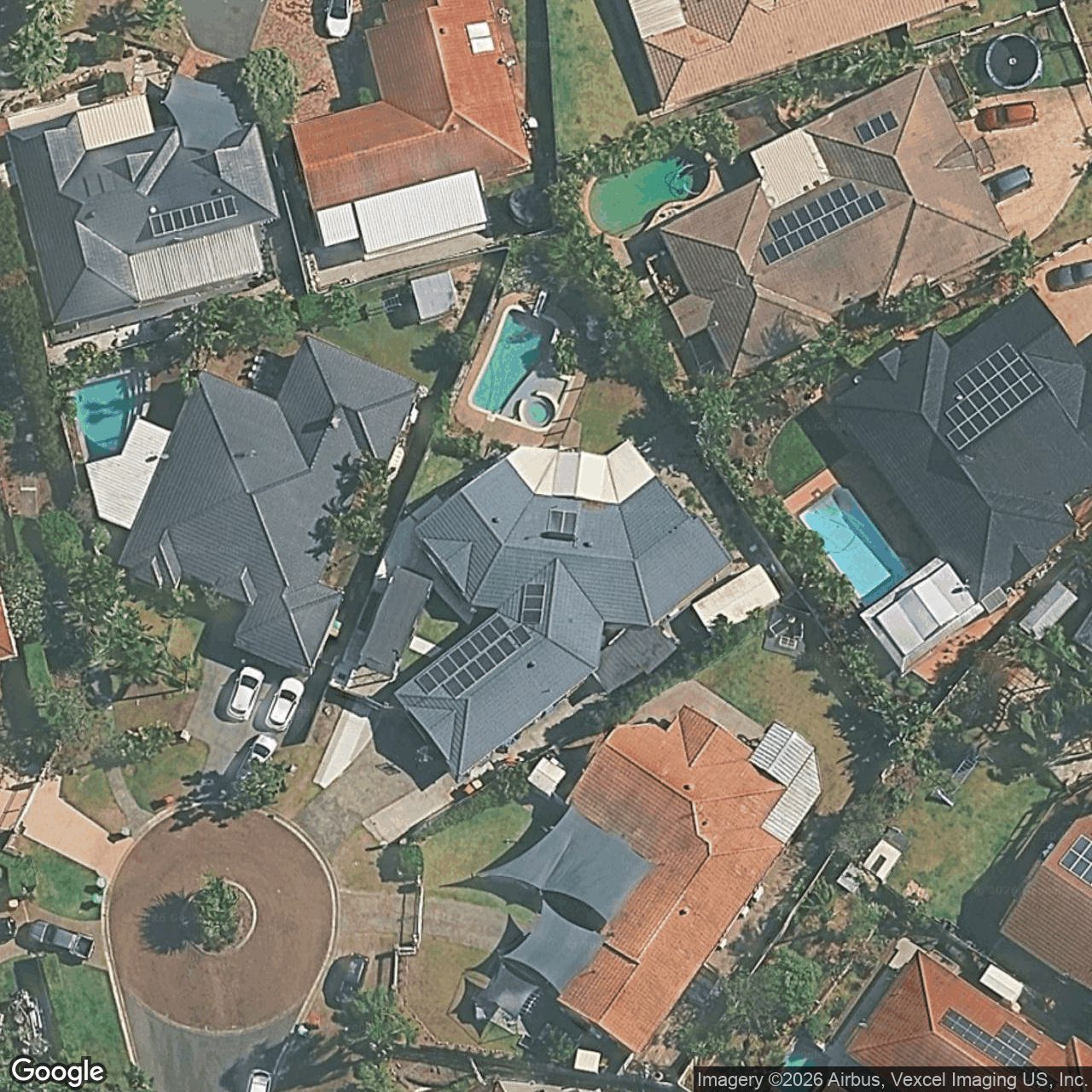 Aerial view of 7 Gabriels Court, Robina QLD 4226