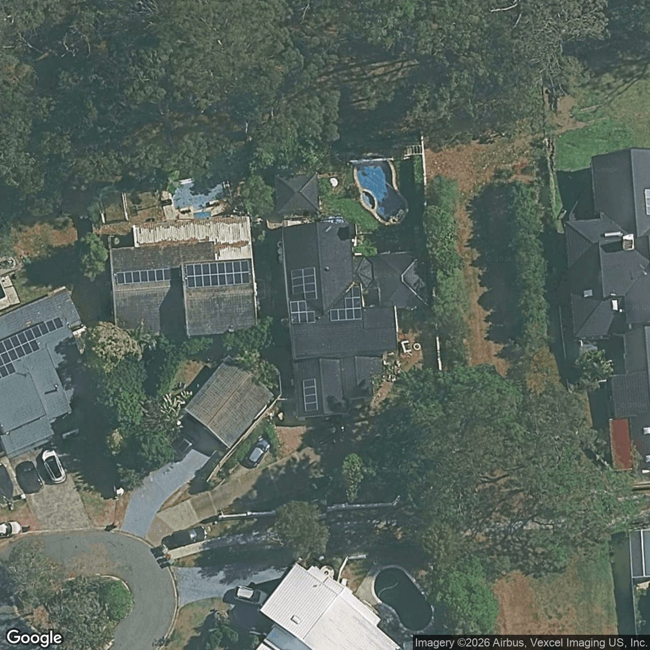 Aerial view of 28 Banff Court, Robina QLD 4226