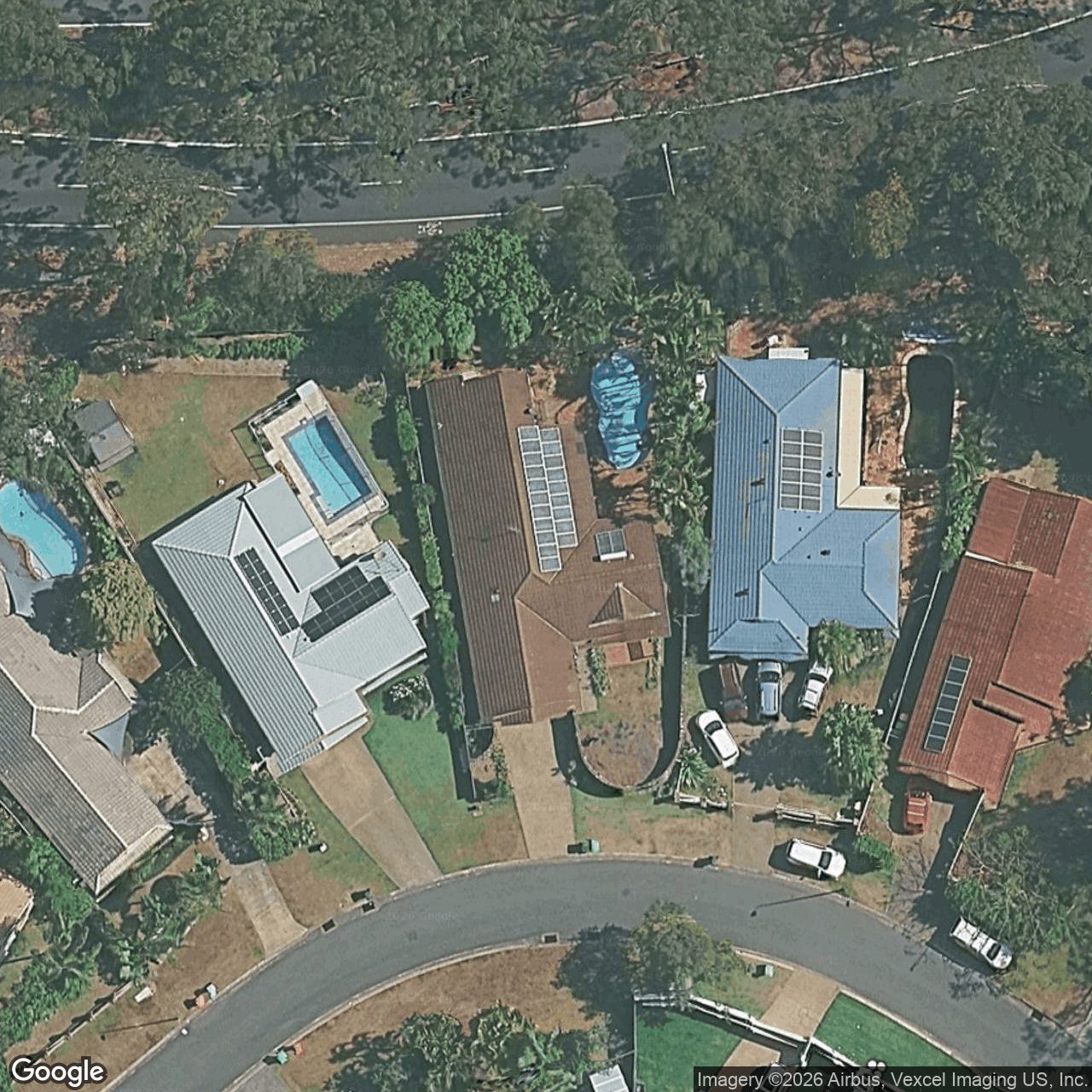 Aerial view of 7 Sawgrass Place, Robina QLD 4226