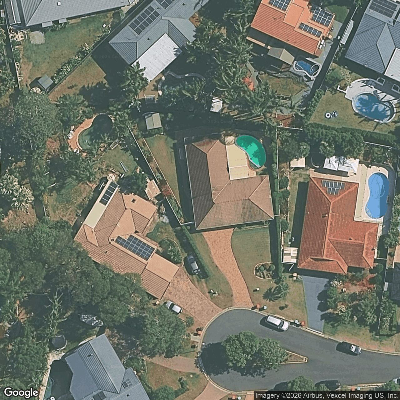Aerial view of 5 Troon Court, Robina QLD 4226