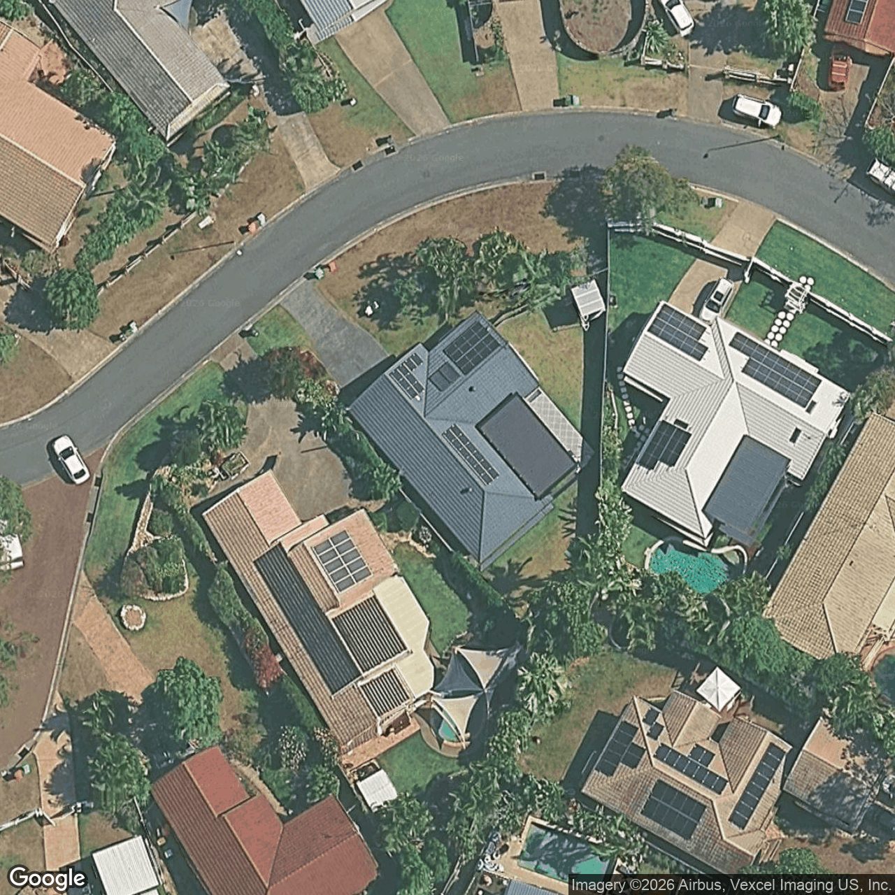Aerial view of 6 Sawgrass Place, Robina QLD 4226