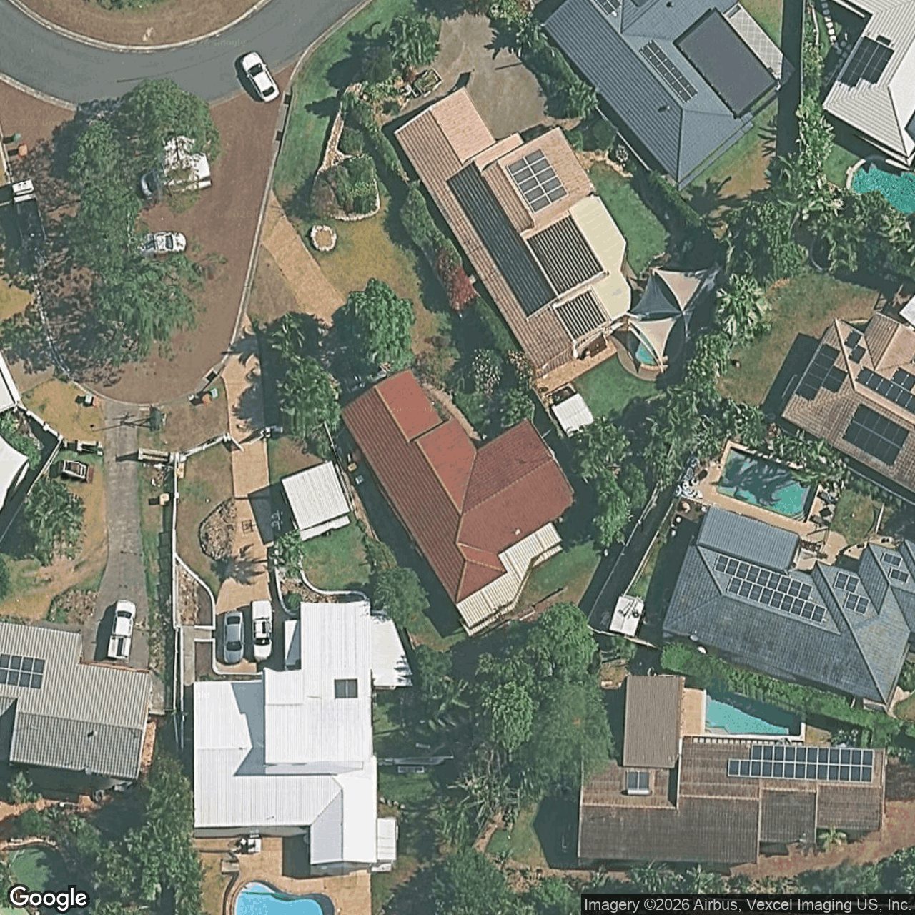 Aerial view of 10 Sawgrass Place, Robina QLD 4226