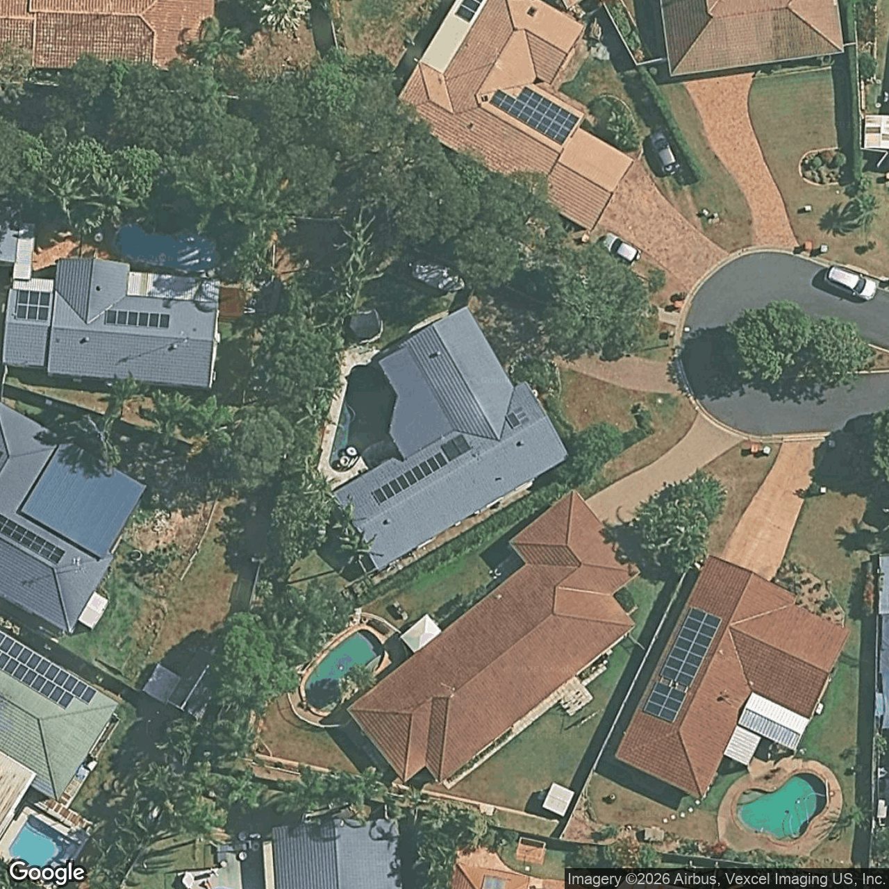 Aerial view of 10 Troon Court, Robina QLD 4226