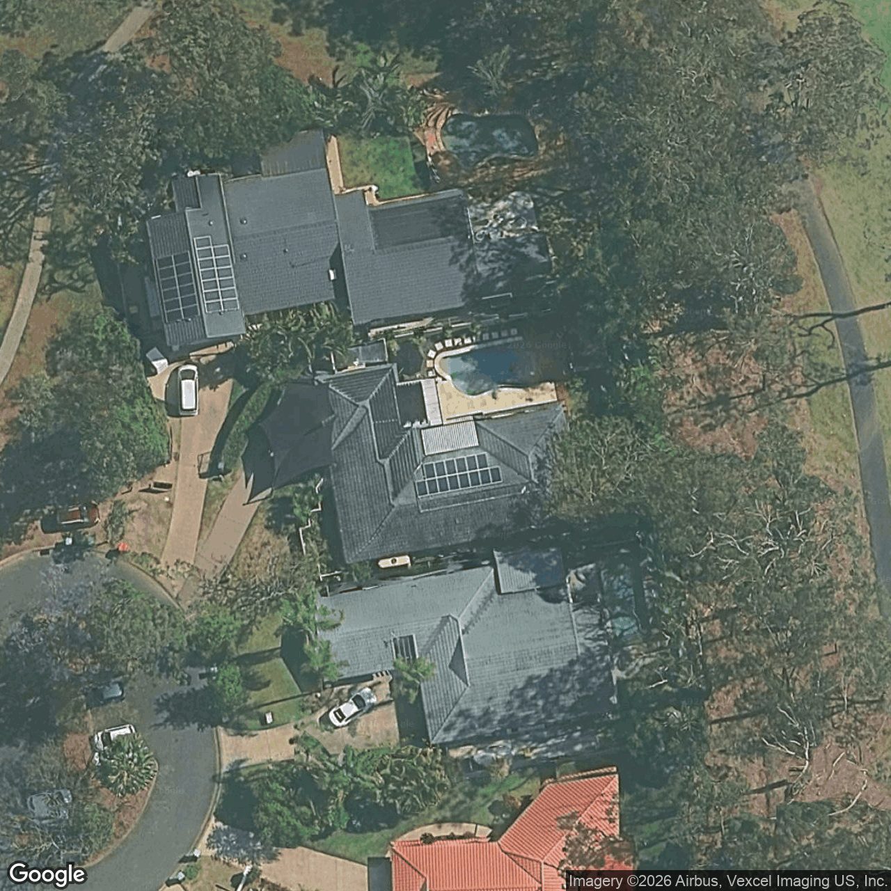 Aerial view of 14 Merion Court