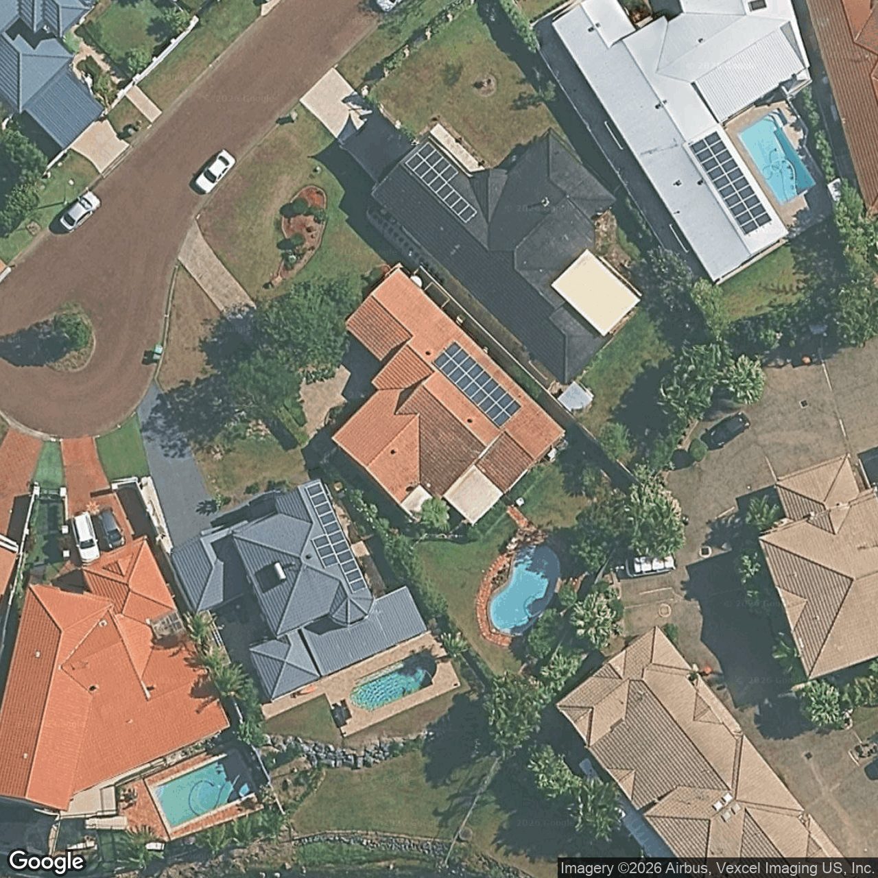 Aerial view of 8 Malvern Place, Robina QLD 4226