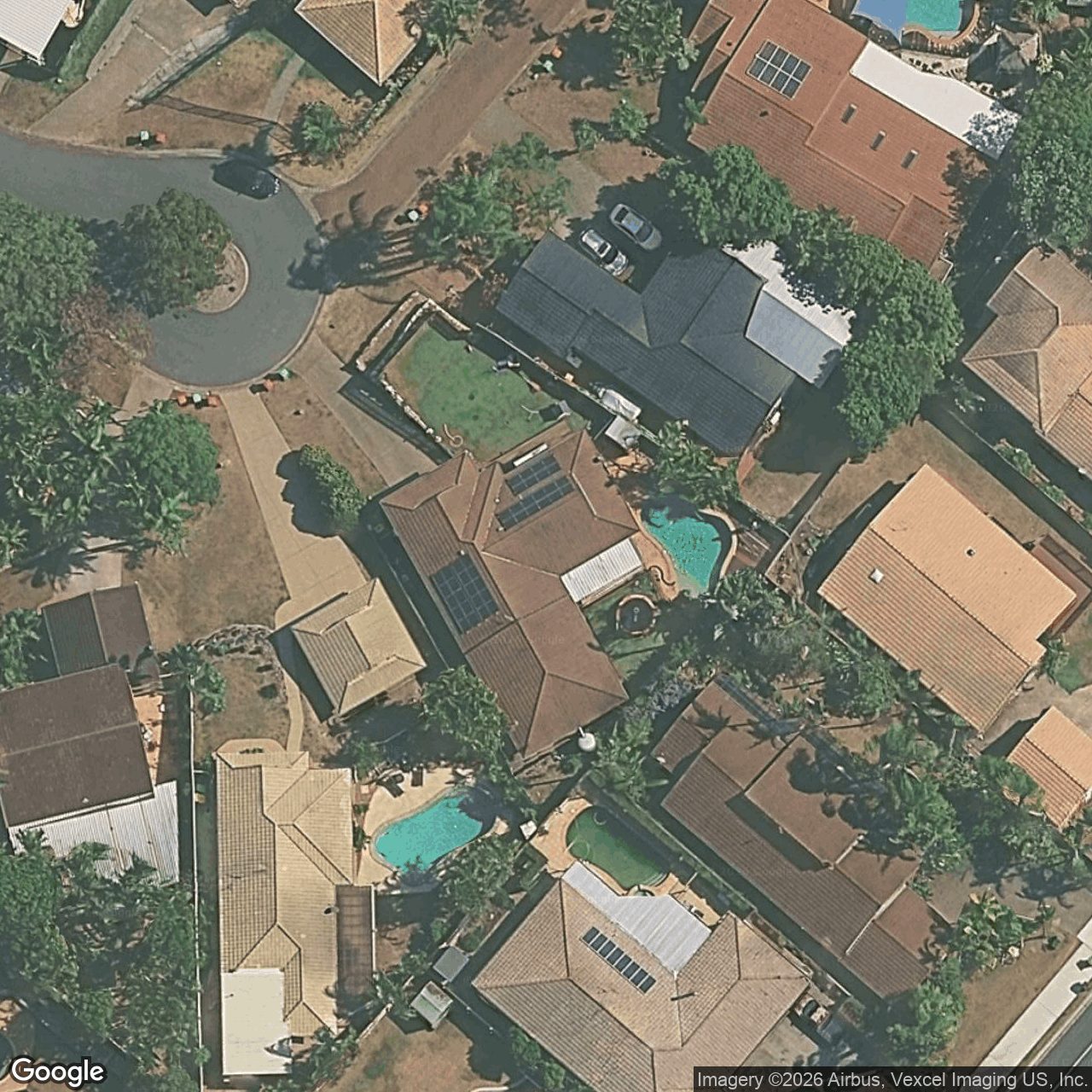 Aerial view of 2 Hindmarsh Court, Robina QLD 4226