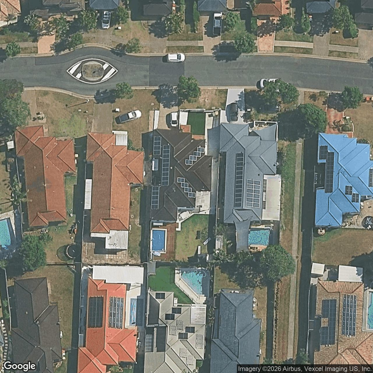 Aerial view of 45 Olympus Drive, Robina QLD 4226