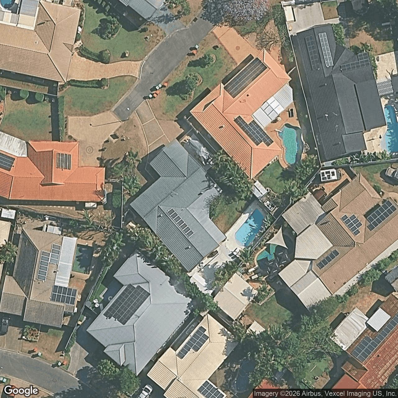 Aerial view of 10 Cranbourne Court, Robina QLD 4226