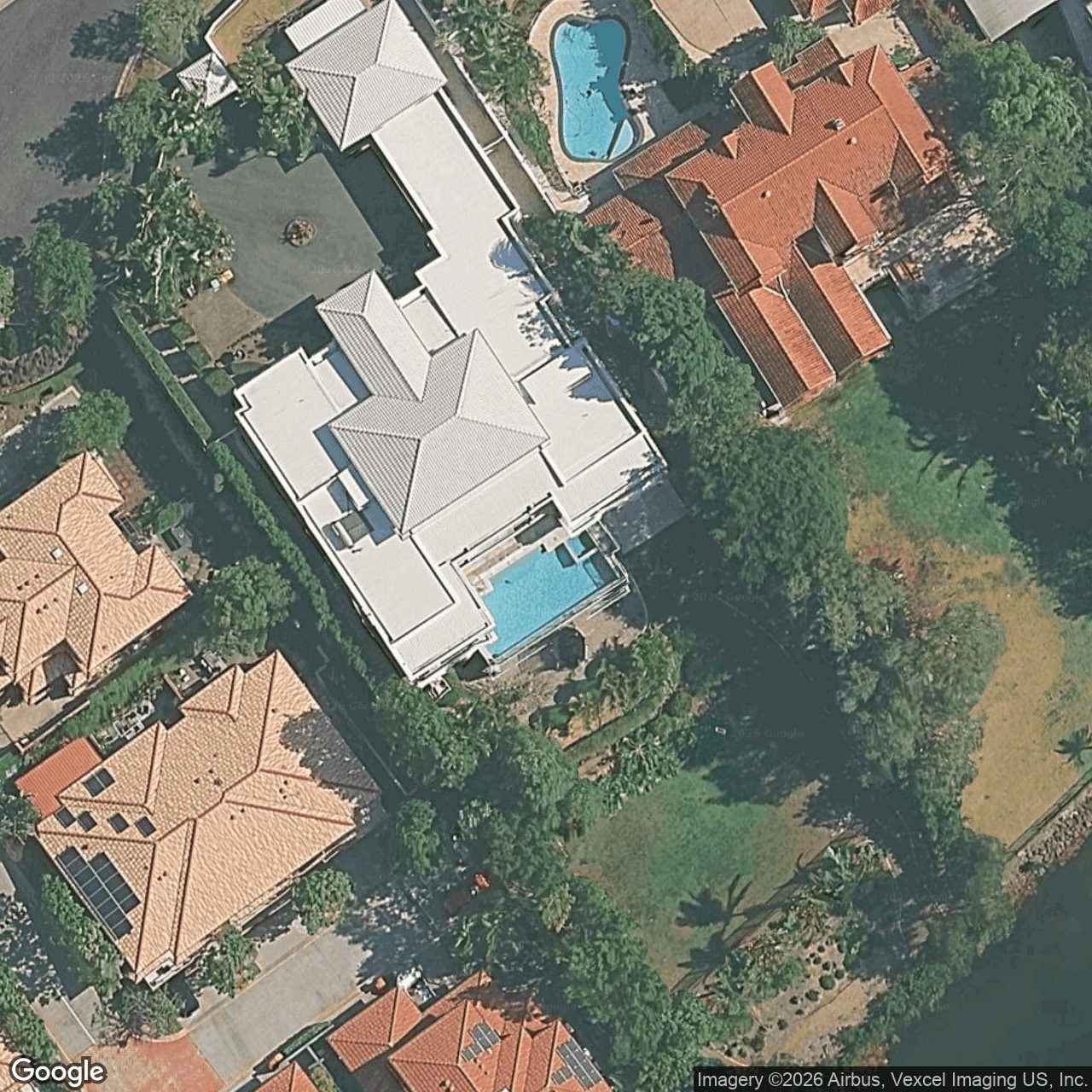 Aerial view of 36 Ben Lexcen Place, Robina QLD 4226