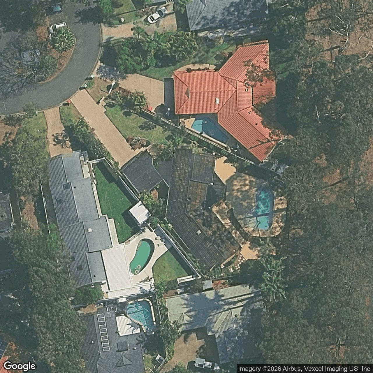 Aerial view of 11 Merion Court, Robina QLD 4226
