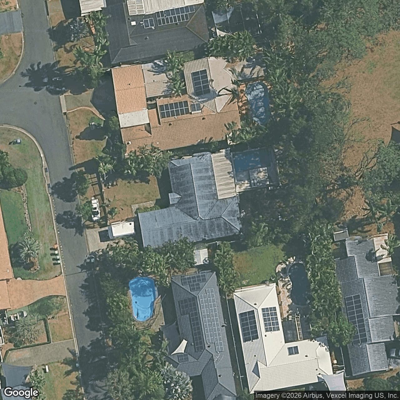 Aerial view of 21 Merion Court, Robina QLD 4226