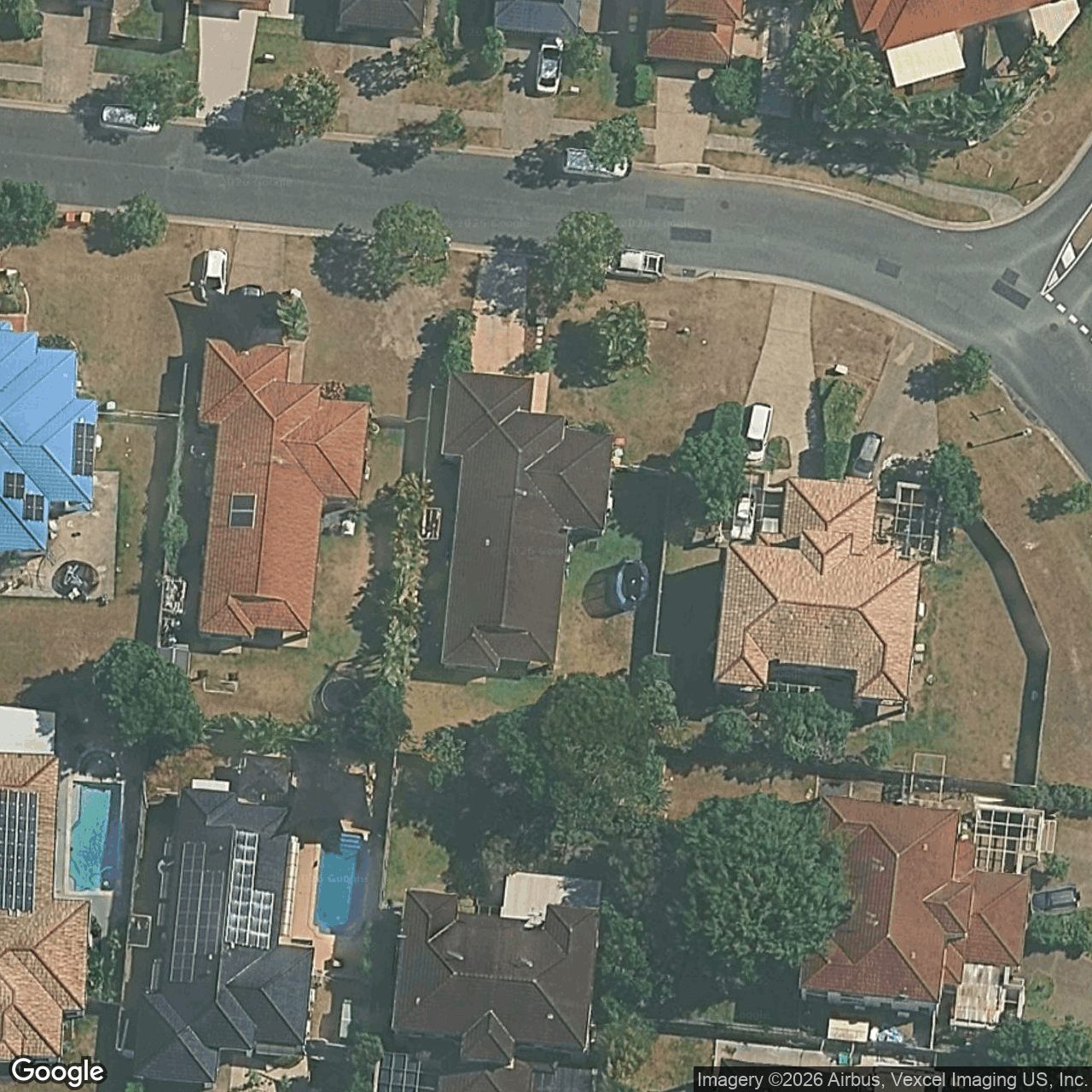 Aerial view of 53 Olympus Drive, Robina QLD 4226