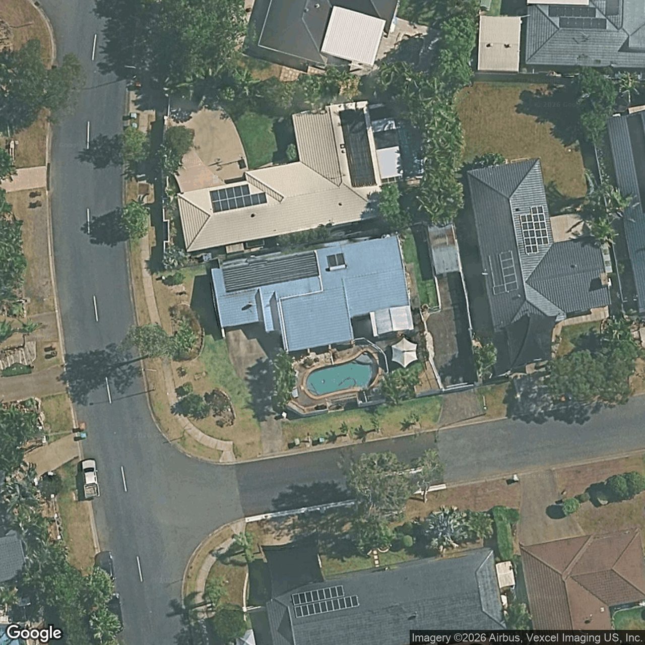 Aerial view of 38 Merion Court, Robina QLD 4226