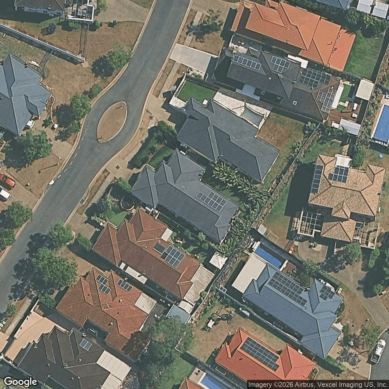 Aerial view of 100 Olympus Drive, Robina QLD 4226