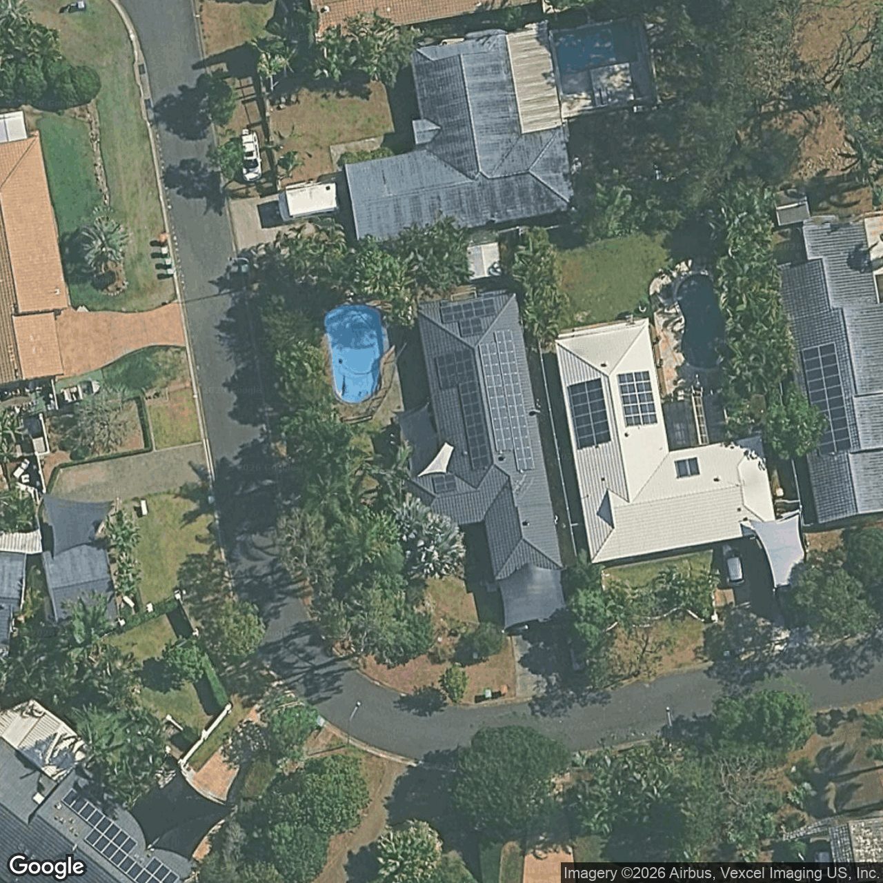Aerial view of 20 Merion Court, Robina QLD 4226