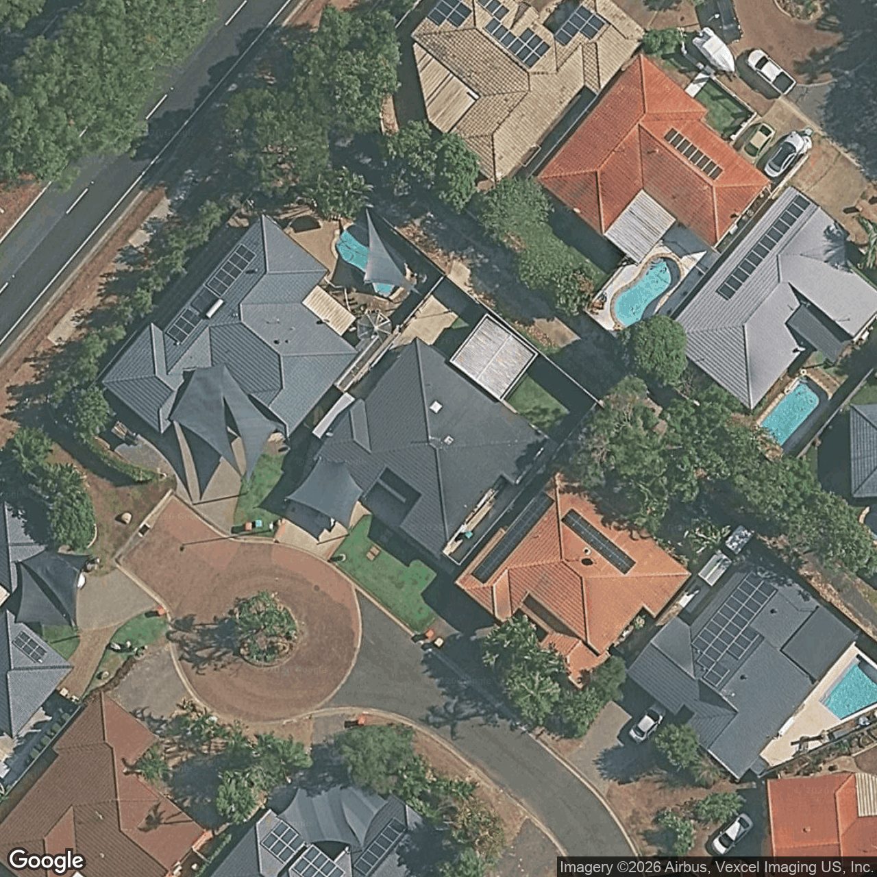 Aerial view of 25 Oakleigh Circuit, Robina QLD 4226