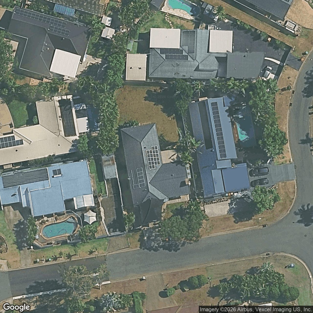 Aerial view of 37 Merion Court, Robina QLD 4226