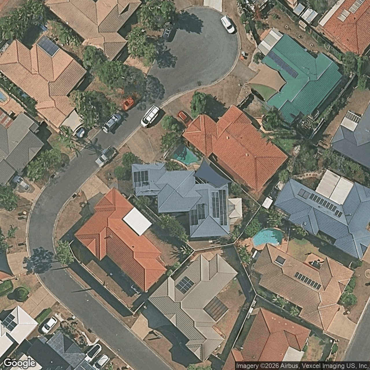 Aerial view of 19 Greenwich Court, Robina QLD 4226