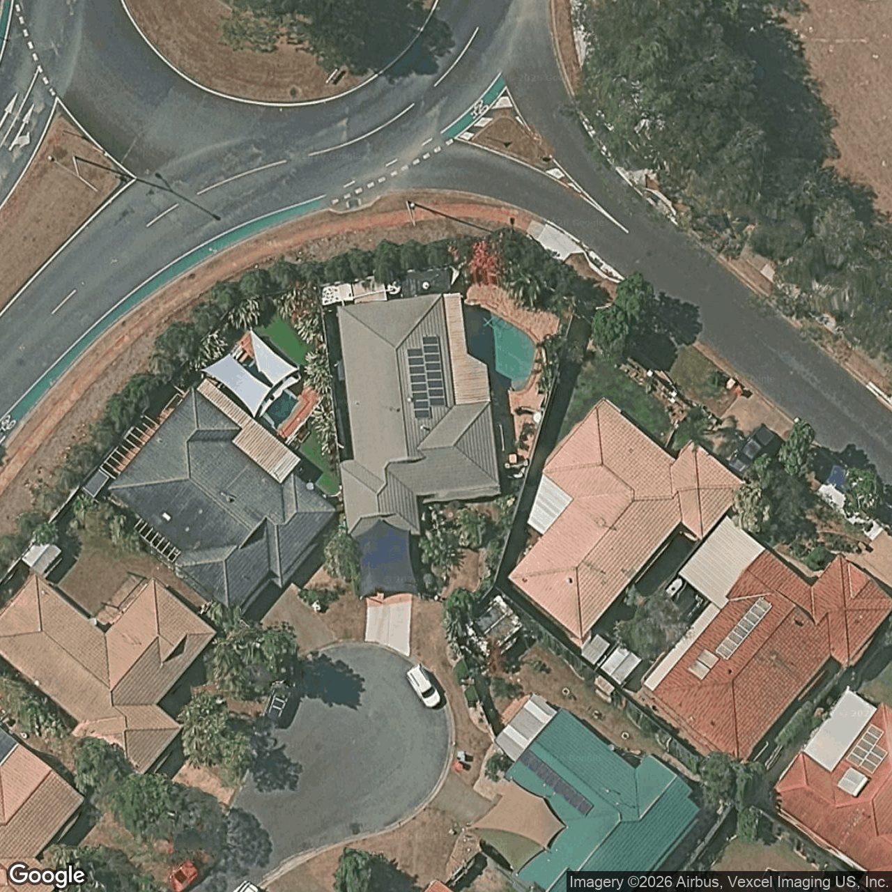 Aerial view of 52 Greenwich Court, Robina QLD 4226