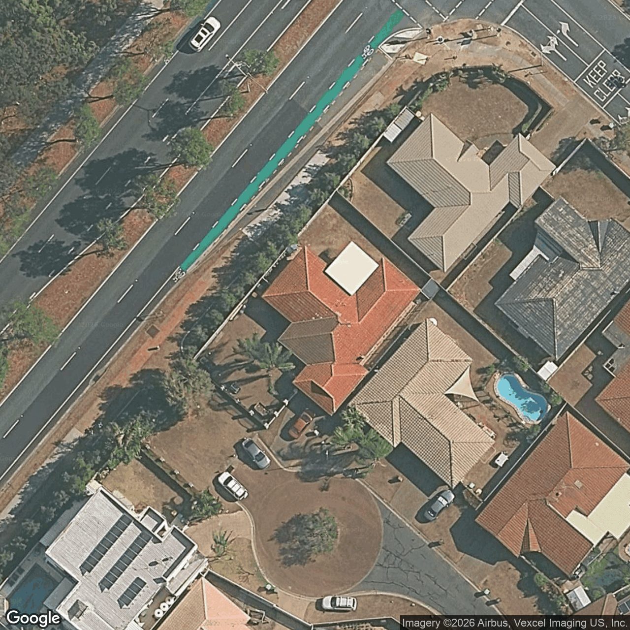 Aerial view of 2 Heidelberg Circuit, Robina QLD 4226