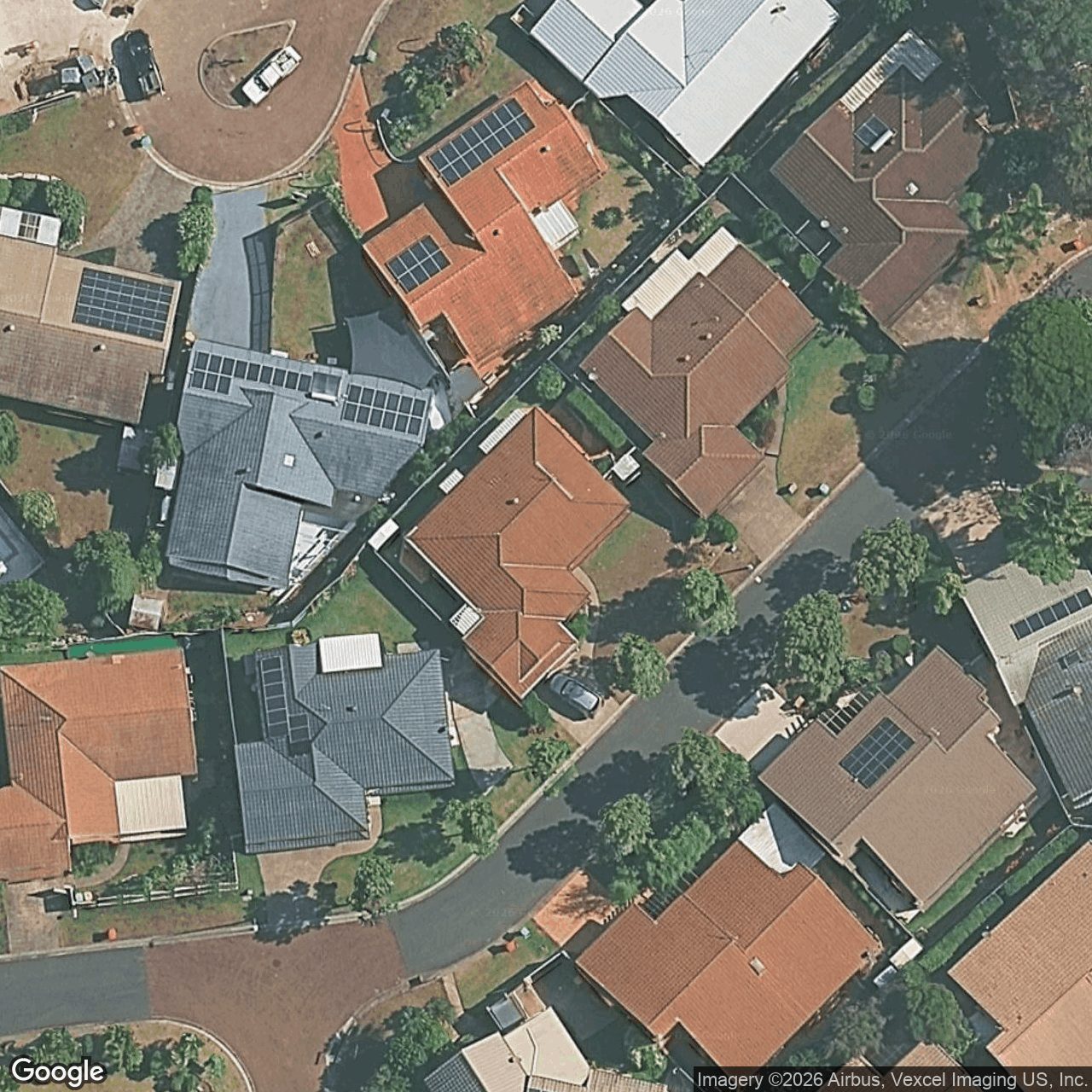 Aerial view of 8 Birkdale Street, Robina QLD 4226