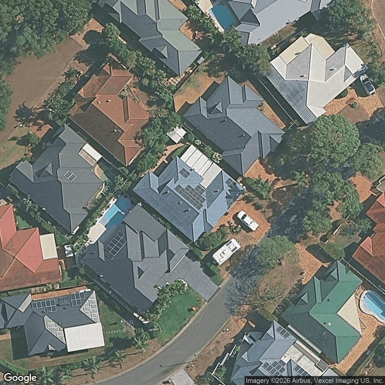 Aerial view of 9 Wattlepark Lane, Robina QLD 4226