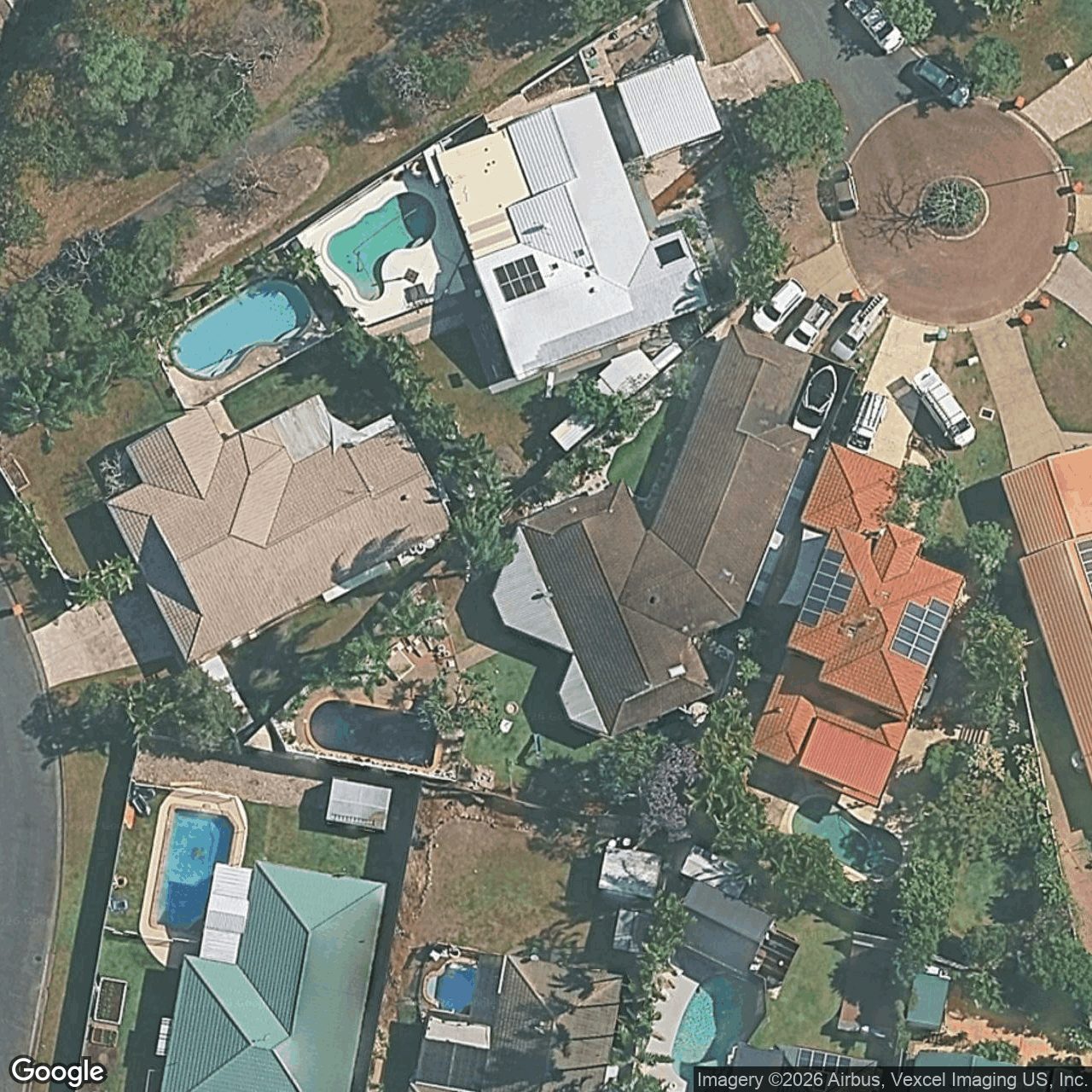 Aerial view of 25 Vaucluse Place, Robina QLD 4226
