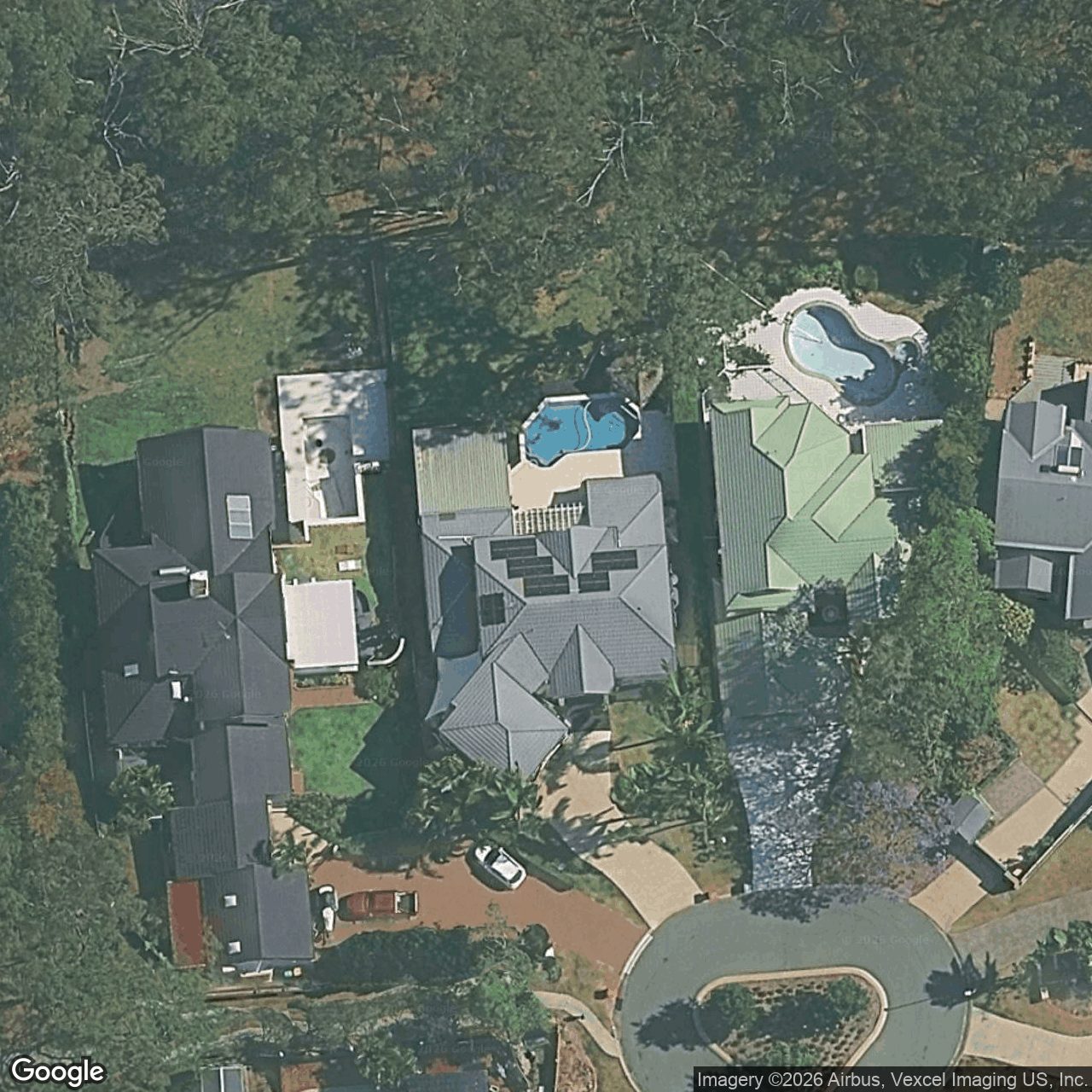 Aerial view of 23 Banff Court, Robina QLD 4226